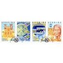 Sverige. 1989. Nobelpristager. AFA nr. 1522-25 postfrisk 4 stribe Stemplet hæfte FDC parstykkke SWEDEN **/o