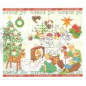 Sverige. 1989. Julefrimærker. AFA nr. 1526-31 postfrisk sammentryk Stemplet hæfte FDC parstykkke SWEDEN **/o