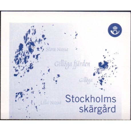 Sverige 2004. Sommer i skærgården. AFA nr. 2336-39,  postfrisk stemplet  hæfte FDC parstykkke