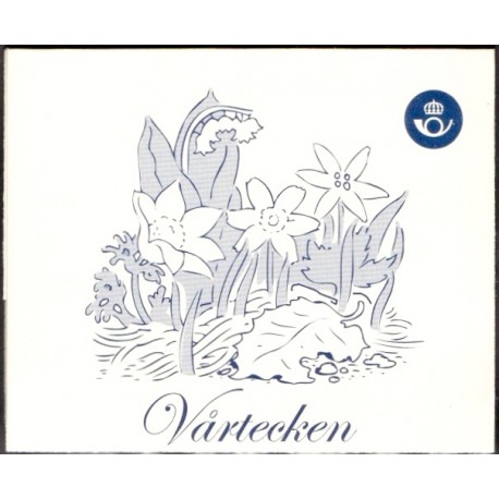 Sverige 2005. Forårsblomster. AFA nr. 2393-96, postfrisk sammentryk stemplet  hæfte FDC parstykkke