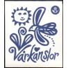 Sverige 2007. Forårstegn. AFA nr. 2501-04, postfrisk sammentryk stemplet  hæfte FDC parstykkke