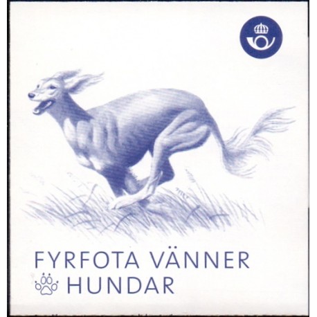 Sverige 2008. Hunde. AFA nr. 2553-56, postfrisk  stemplet  hæfte FDC parstykkke
