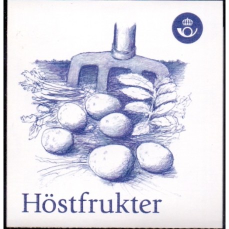 Sverige 2008. Frugter og grønsager. AFA nr. 2601-04, postfrisk hæfte stemplet  hæfte FDC parstykkke