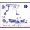 Sverige 2006. Sommer ved søen. AFA nr. 2468-72, postfrisk parstykker sammentryk stemplet  hæfte FDC parstykkke