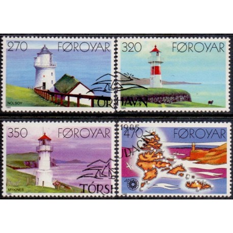 Færøerne 1985 Malerier AFA nr. 112-14 komplet  postfrisk