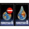 Færøerne 2009. Global opvarming  AFA nr. 664-65 komplet postfrisk