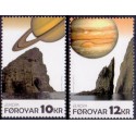 Færøerne 2009. 10,00-12,00 Kr. Europamærker / CEPT AFA nr. 674-5 postfrisk stemplet