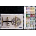Færøerne 2009. 6,00-10,00 Kr. Julefrimærker AFA nr. 682-3 postfrisk stemplet