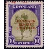 1945. Danmark Befriet ÆNDREDE FARVER, 10 Øre. AFA nr, 20a stemplet