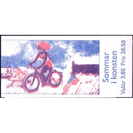 Sverige 1996. Sommermotiver. AFA 1873-77, postfrisk stemplet  hæfte FDC