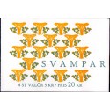 Sverige 1996. Svampe. AFA 1887-90, postfrisk  stemplet  hæfte FDC