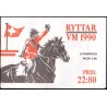 Sverige. 1990. VM i ridning. AFA nr. 1553-58 postfriske parstykker Stemplet hæfte FDC parstykkke SWEDEN **/o