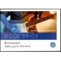 Sverige 2004. Rockens 50 års jubi. AFA nr. 2352-55,  postfrisk sammentryk stemplet  hæfte FDC parstykkke