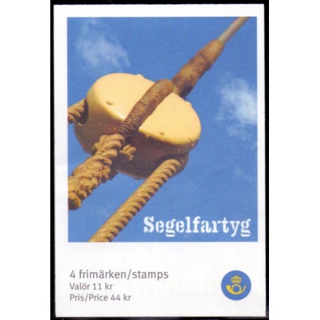 Sverige 2008. Sejlskibe. AFA nr. 2578-81, postfrisk stemplet  hæfte FDC parstykkke
