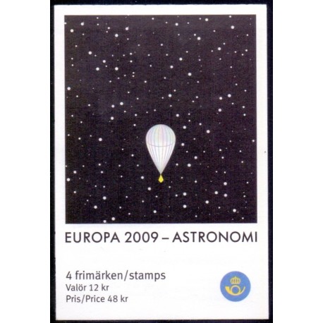 Sverige 2009. Europamærker / CEPT. AFA nr. 2628-29, postfrisk sammentryk stemplet  hæfte FDC parstykkke