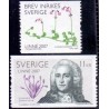 Sverige 2007. Carl von Linnés fødsel. AFA nr. 2497-98, postfrisk sammentryk stemplet  hæfte FDC parstykkke