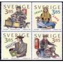 Sverige 1996. Fire  generationer. AFA 1893-6 postfrisk stemplet  hæfte FDC