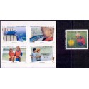 Sverige 2007. Sommerfrimærker. AFA nr. 2518-22, postfrisk stemplet  hæfte FDC parstykkke