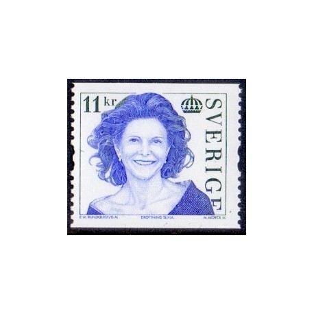 Sverige 2007. Dronning Silvia. AFA nr. 2523, postfrisk stemplet  hæfte FDC parstykkke