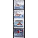 Sverige 2007. Redning til havs. AFA nr. 2505-07B, postfrisk sammentryk stemplet  hæfte FDC parstykkke