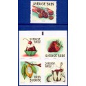 Sverige 2007. Chokolade. AFA nr. 2528-32, postfrisk stemplet  hæfte FDC parstykkke
