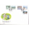 Sverige. 1990. Nationalparker. AFA nr. 1534-38 postfrisk Stemplet hæfte FDC parstykkke SWEDEN **/o
