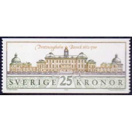 Sverige. 1991. Drottningholms Slot. AFA nr. 1601  postfrisk Stemplet hæfte FDC parstykkke SWEDEN **/o
