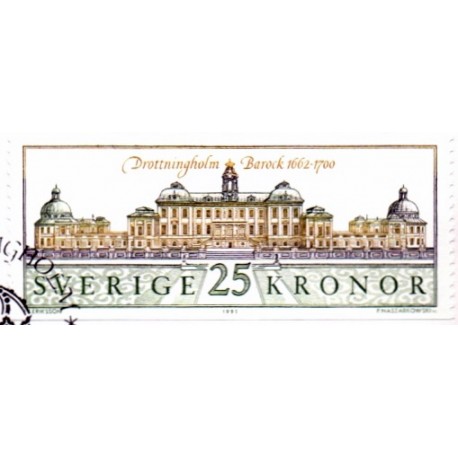 Sverige. 1991. Drottningholms Slot. AFA nr. 1601  postfrisk Stemplet hæfte FDC parstykkke SWEDEN **/o
