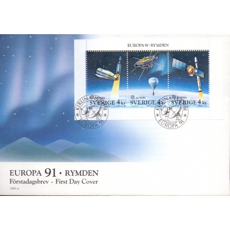 Sverige. 1991. Europamærker / CEPT. AFA nr. 1603-05  postfrisk miniark Stemplet hæfte FDC parstykkke SWEDEN **/o
