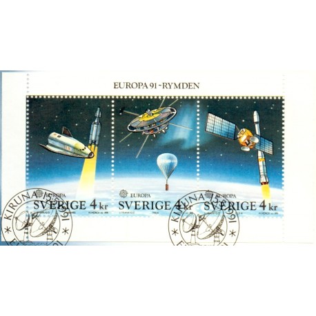 Sverige. 1991. Europamærker / CEPT. AFA nr. 1603-05  postfrisk miniark Stemplet hæfte FDC parstykkke SWEDEN **/o