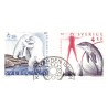 Sverige. 1991. Norden Frimærker. AFA nr. 1606-07  postfrisk Stemplet hæfte FDC parstykkke SWEDEN **/o