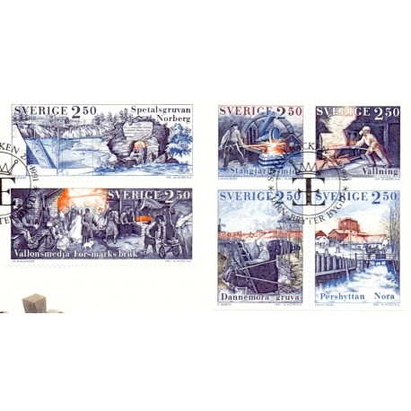 Sverige. 1991. Naturrigdomme. AFA nr. 1614-19 postfriske parstykker Stemplet hæfte FDC parstykkke SWEDEN **/o