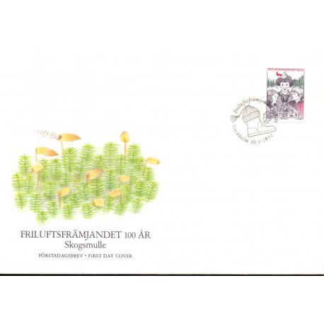 Sverige. 1992. Spejderforeningen. AFA nr. 1644 postfrisk   Stemplet hæfte FDC parstykkke SWEDEN **/o