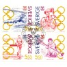 Sverige. 1992. Guldmedaljevinder. AFA nr. 1653-56 postfrisk 4-blok  Stemplet hæfte FDC parstykkke SWEDEN **/o