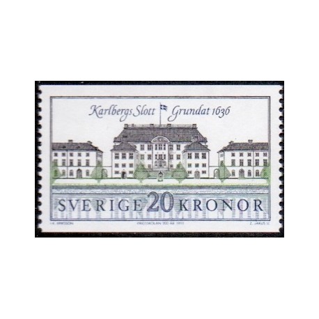 Sverige. 1992. Karlbergs slot. AFA nr. 1657 postfrisk Stemplet hæfte FDC parstykkke SWEDEN **/o