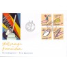 Sverige. 1992. Brevhilsner. AFA nr. 1658-61 postfrisk sammentryk Stemplet hæfte FDC parstykkke SWEDEN **/o