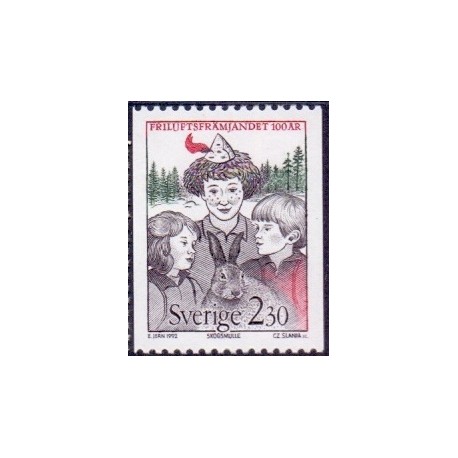 Sverige. 1992. Spejderforeningen. AFA nr. 1644 postfrisk   Stemplet hæfte FDC parstykkke SWEDEN **/o