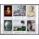 Sverige. 1992. Nationalmuseum. AFA nr. 1664-69 postfrisk sammentryk Stemplet hæfte FDC parstykkke SWEDEN **/o