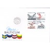 Sverige. 1992. Fugle ved Østersøen. AFA nr. 1672-75 postfrisk sammentryk Stemplet hæfte FDC parstykkke SWEDEN **/o