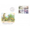 Sverige. 1992. Forhistoriske dyr. AFA nr. 1676-79 postfrisk sammentryk Stemplet hæfte FDC parstykkke SWEDEN **/o