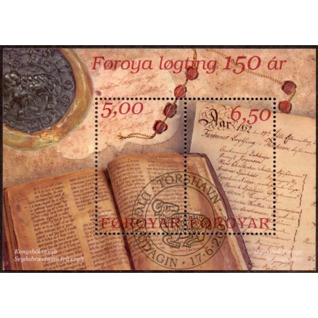 Færøerne 2002, Lagtinget  AFA nr. 417-8 miniark postfrisk