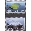 Færøerne 2004, Dagligmærker Luft billeder nr. 465-66 komplet postfrisk