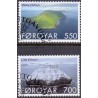 Færøerne 2004, Dagligmærker Luft billeder nr. 465-66 komplet postfrisk