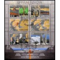 Færøerne 2009. 6x 10,00 Kr. Færøernes oprindelse, miniark  AFA nr. 673 postfrisk stemplet