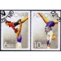 Færøerne 2009. 6,00-26,00 Kr. Gymnastik AFA nr. 676E-8E postfrisk (selvklæbende) stemplet