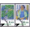 Færøerne 2011. 6,00-26,00 Kr. Kunst. Frida Zacharissen. AFA nr. 723-4  Postfrisk stemplet