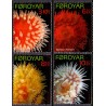 Færøerne 2012. 3,00-10,50 Kr. Søanemoner. AFA nr. 736-9 Postfrisk stemplet