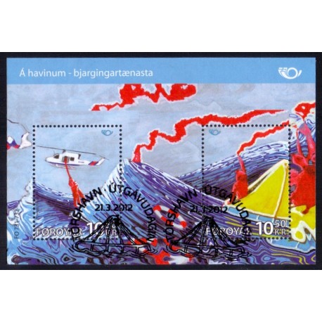 Færøerne 2012. 21,00 Kr. Norden 2012 i miniark. AFA nr. 742-44 Postfrisk stemplet