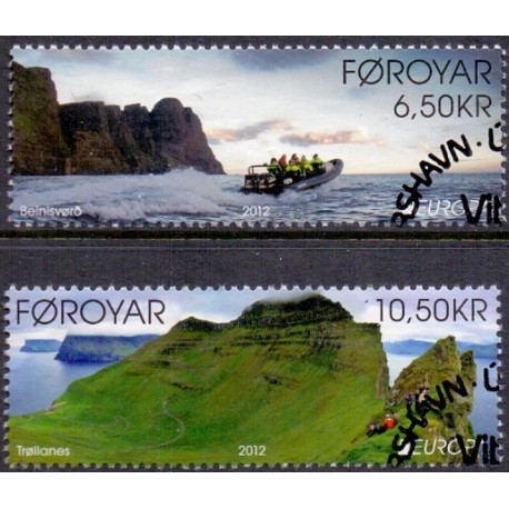 Færøerne 2012. 6,50-10,50 Kr. Europamærke/CEPT. AFA nr. 745-6 Postfrisk stemplet