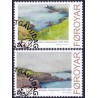 Færøerne 2011. 2,00-24,00 Kr. Kunst Bergithe Johannessen. AFA nr. 721-22 Postfrisk Postfrisk stemplet